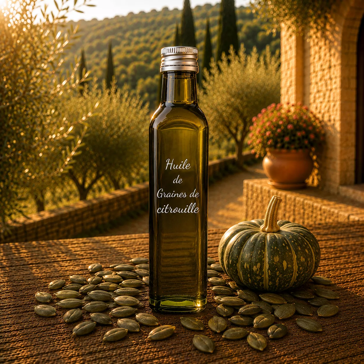 Huile de graines de citrouille 25 cl – Le Comptoir Gourmand