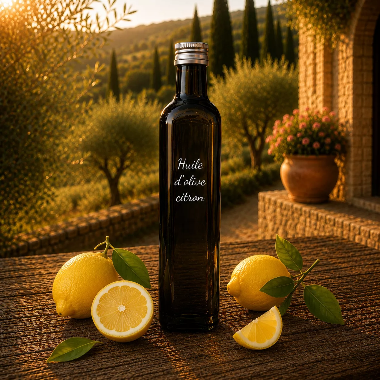 Huile d’olive citron 50 cl – Le Comptoir Gourmand