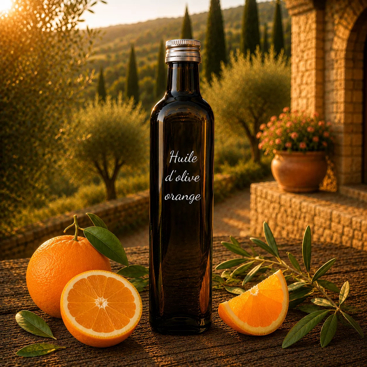 Huile d’olive orange 50 cl – Le Comptoir Gourmand
