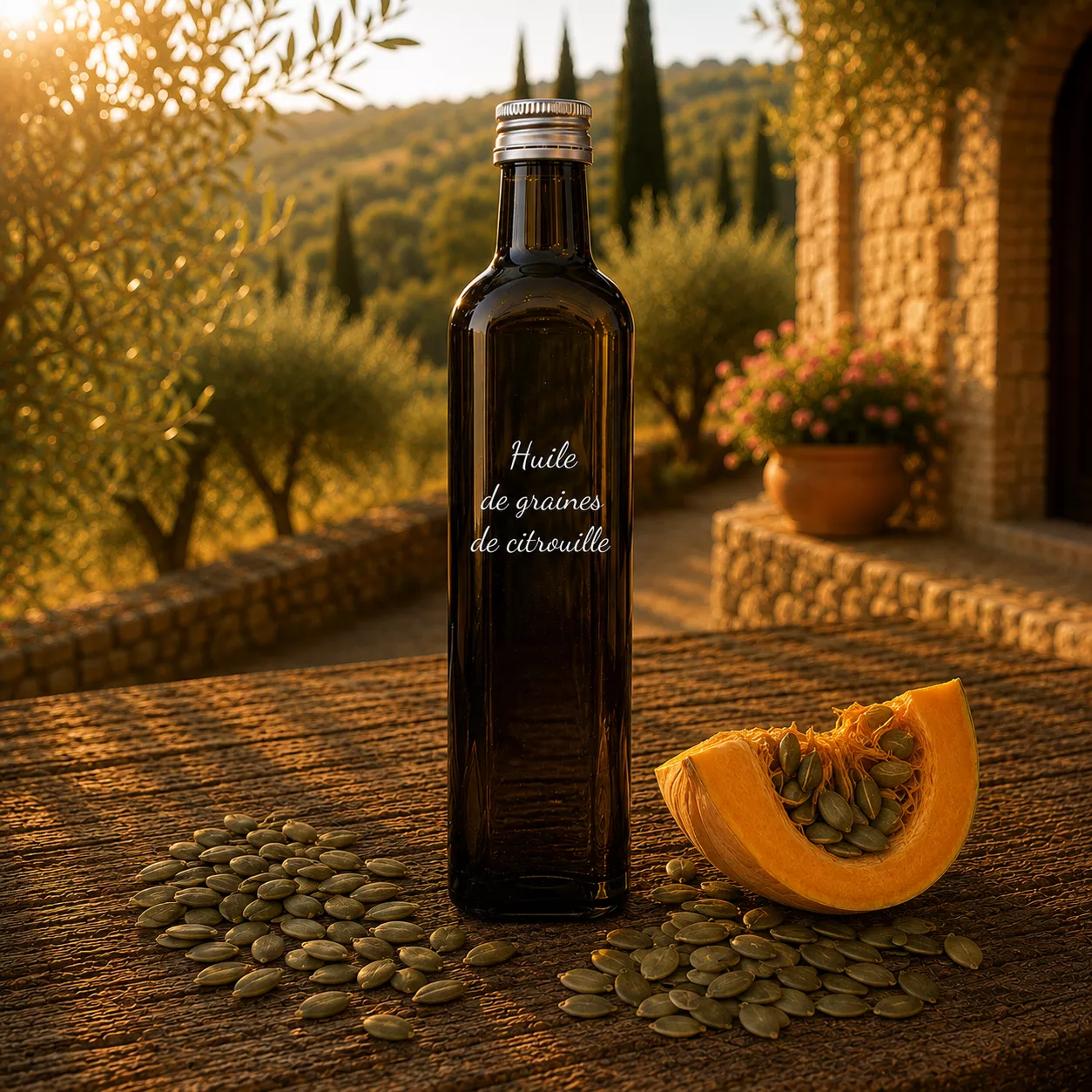 Huile de graines de citrouille 50 cl – Le Comptoir Gourmand