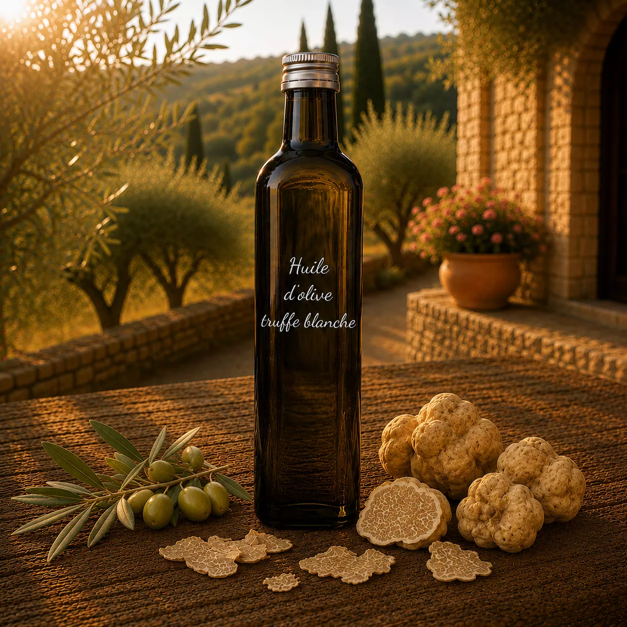 Huile d’olive truffe blanche 50 cl – Le Comptoir Gourmand