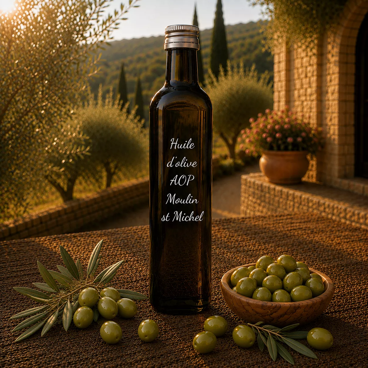 Huile d’olive AOP Moulin St Michel 50 cl – Le Comptoir Gourmand