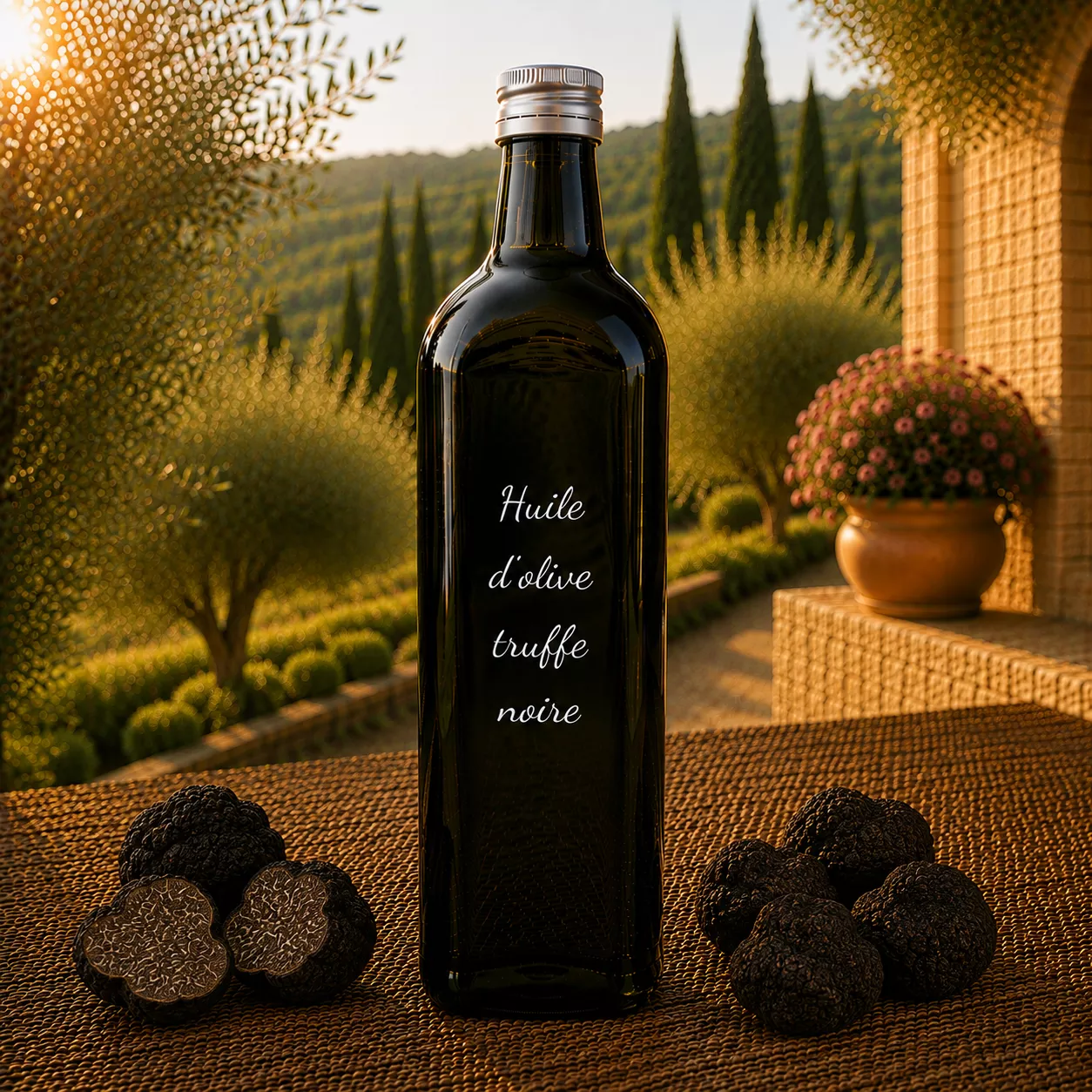 Huile d’olive truffe noire 1 litre – Le Comptoir Gourmand