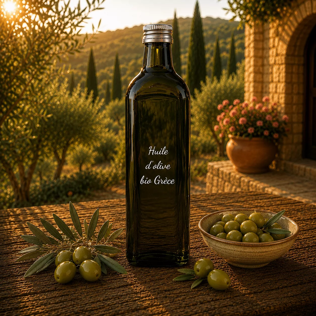 Huile d’olive bio Grèce 1 litre – Le Comptoir Gourmand
