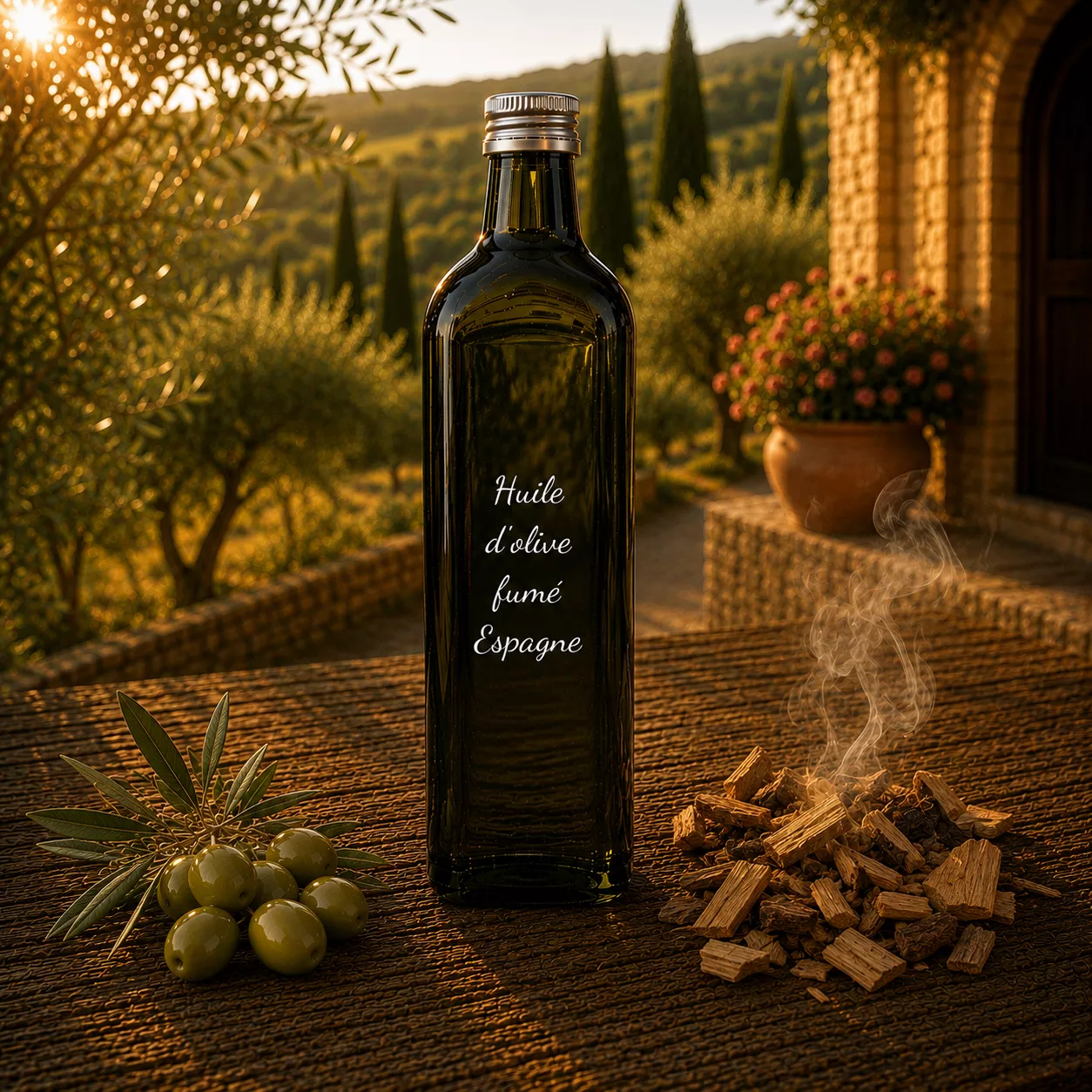 Huile d’olive fumée d’Espagne 1 litre – Le Comptoir Gourmand
