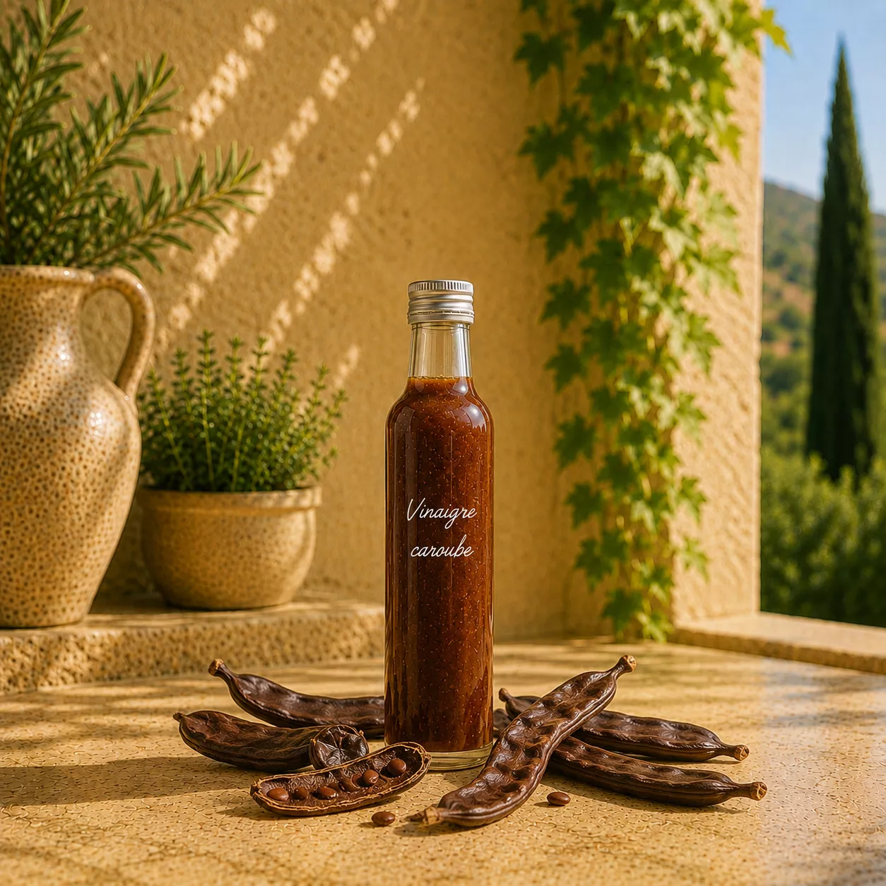 Vinaigre à la caroube 25 cl – Le Comptoir Gourmand