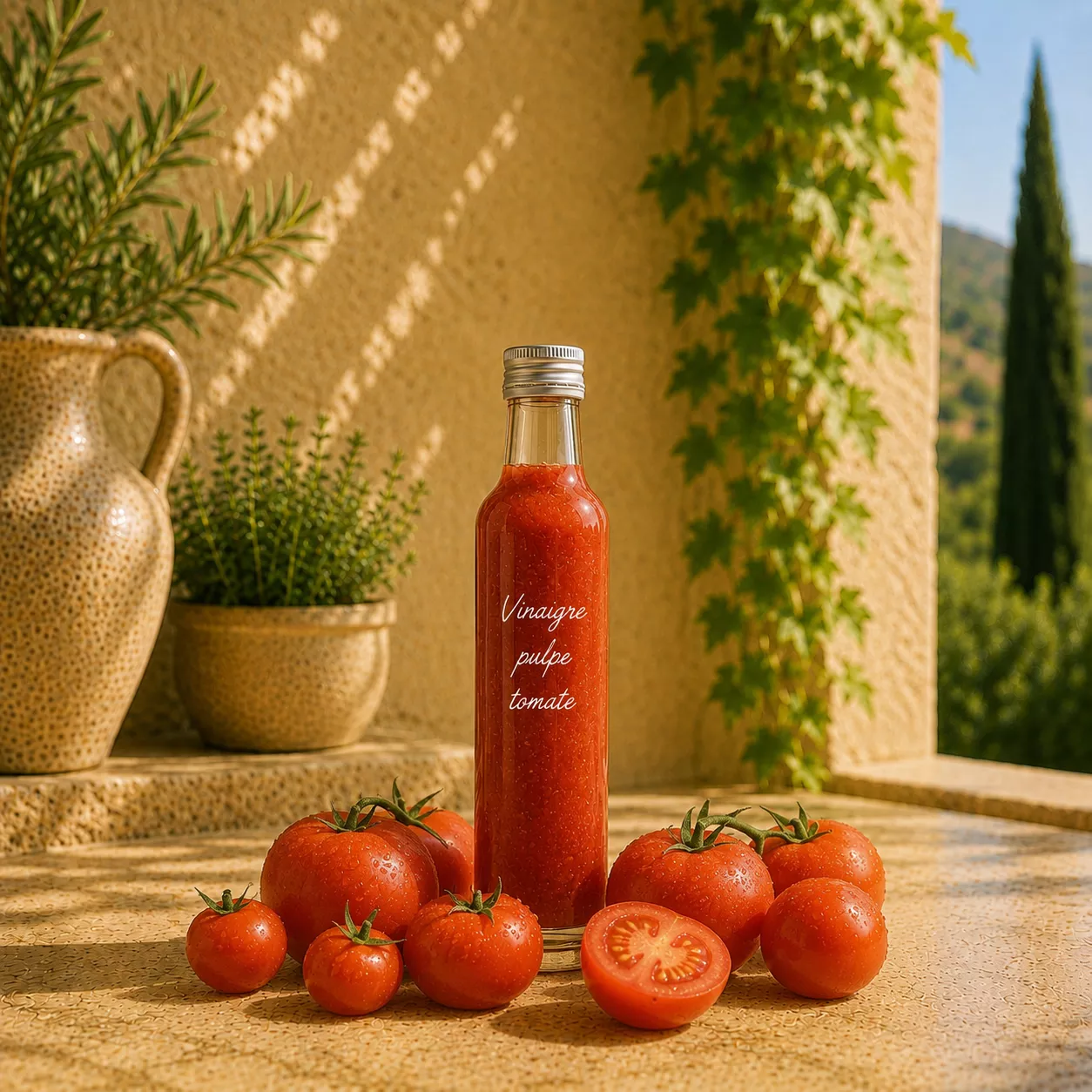 Vinaigre à la pulpe de tomate 25 cl – Le Comptoir Gourmand