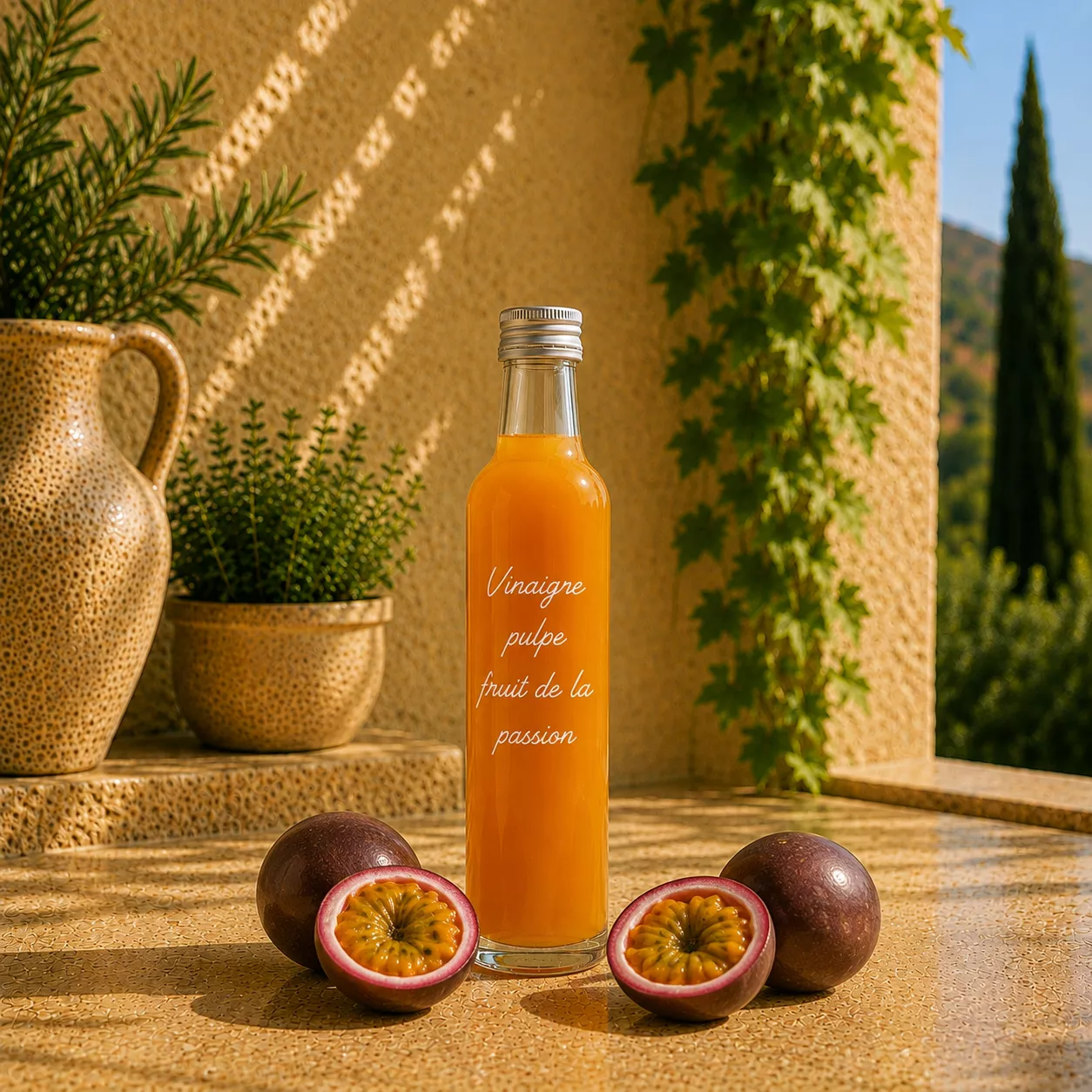 Vinaigre à la pulpe de fruit de la passion 25 cl – Le Comptoir Gourmand