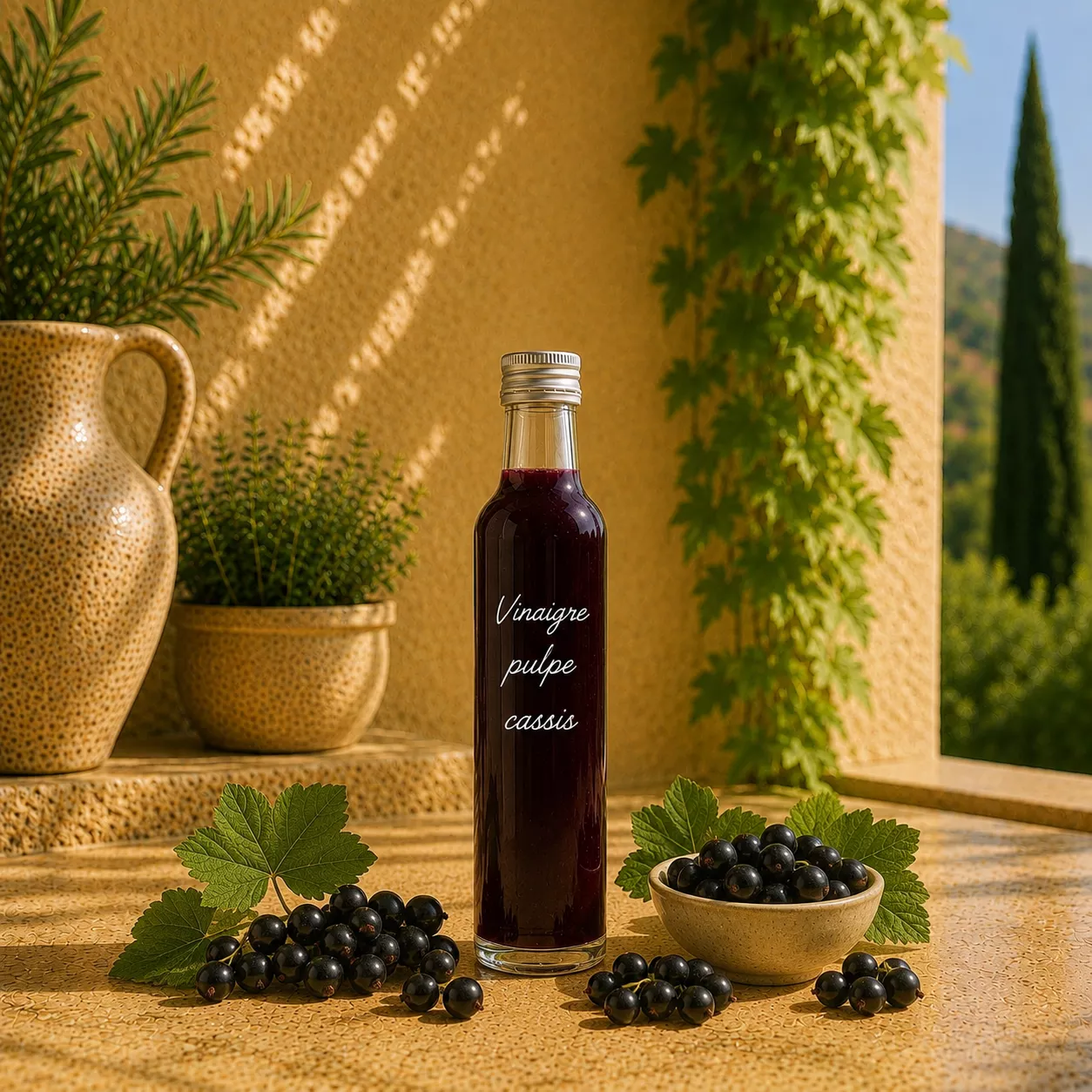 Vinaigre à la pulpe de cassis 25 cl – Le Comptoir Gourmand
