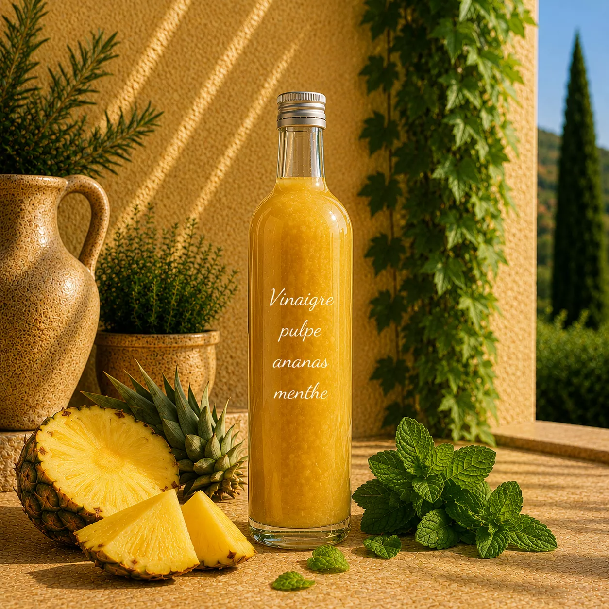 Vinaigre à la pulpe d’ananas et mangue 50 cl – Le Comptoir Gourmand