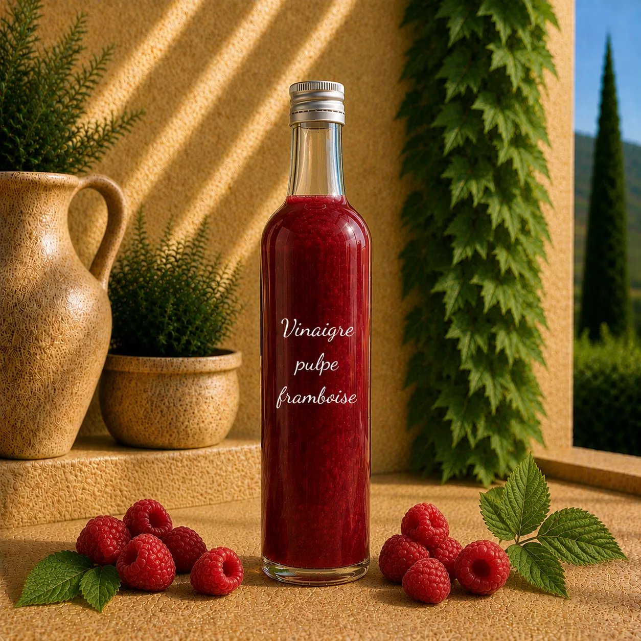 Vinaigre à la pulpe de framboise 25 cl – Le Comptoir Gourmand