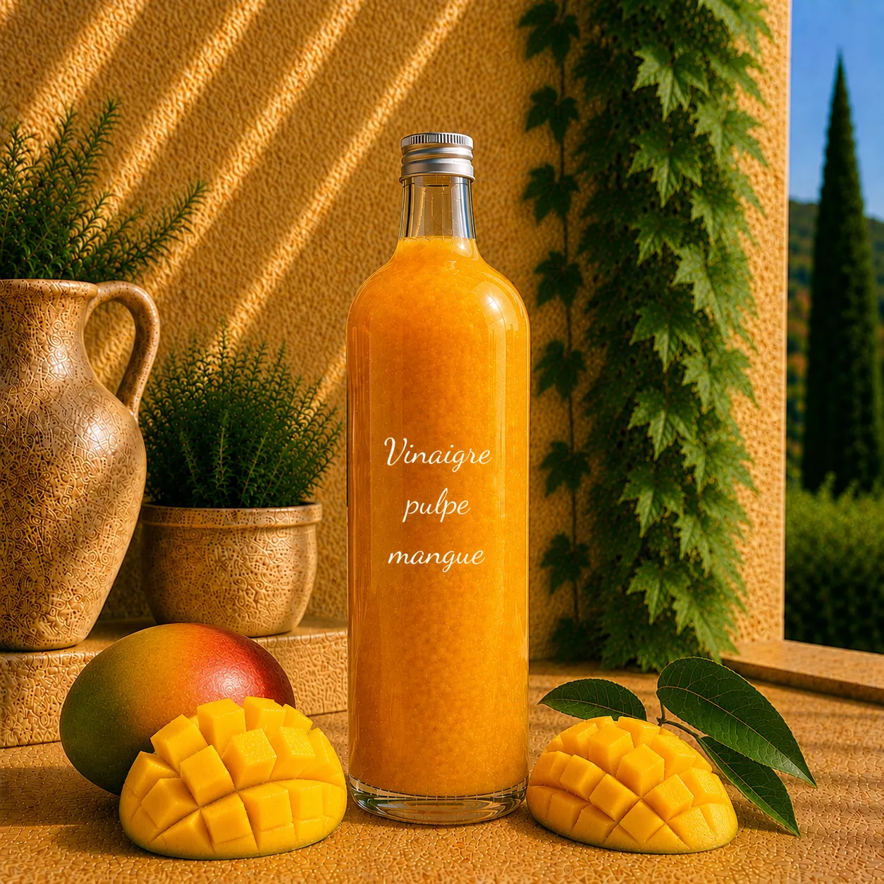 Vinaigre à la pulpe de mangue 1 Litre – Le Comptoir Gourmand