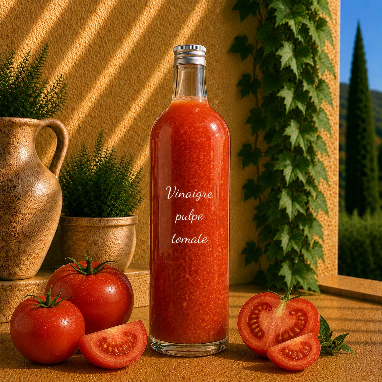 Vinaigre à la pulpe de tomate 1 Litre– Le Comptoir Gourmand