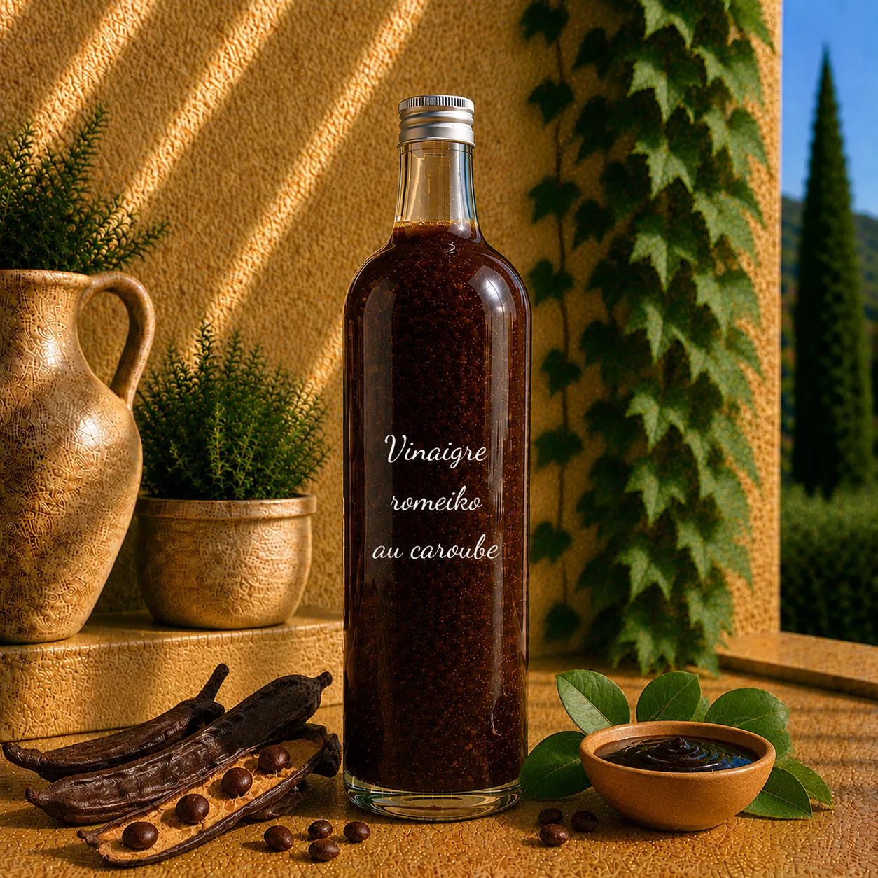 Vinaigre Romeiko au caroube 1 litre – Le Comptoir Gourmand