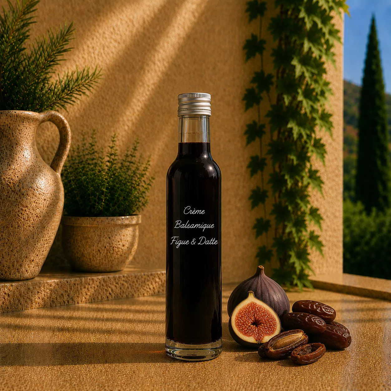 Crème balsamique figue & datte 25 cl – Le Comptoir Gourmand