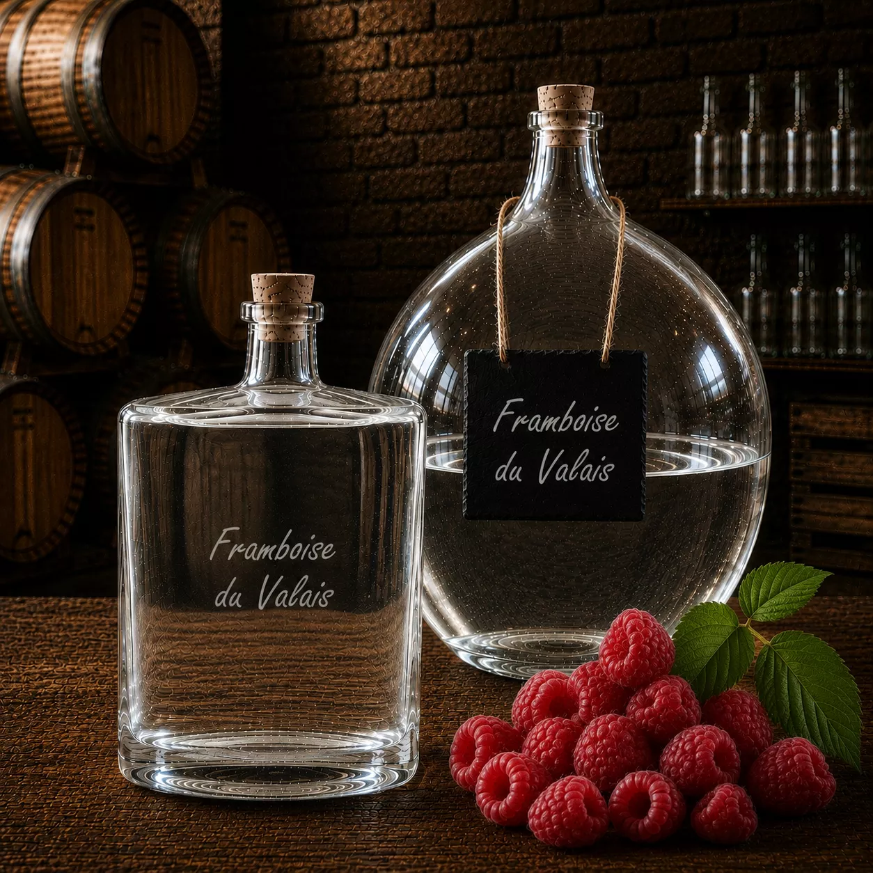Eau-de-vie de framboise du Valais – Suisse 50 cl