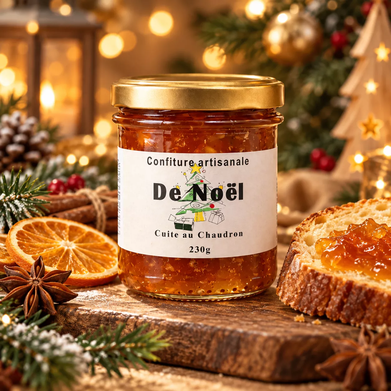 Confiture de Noël artisanale – Cuite au chaudron, fabriquée en Suisse