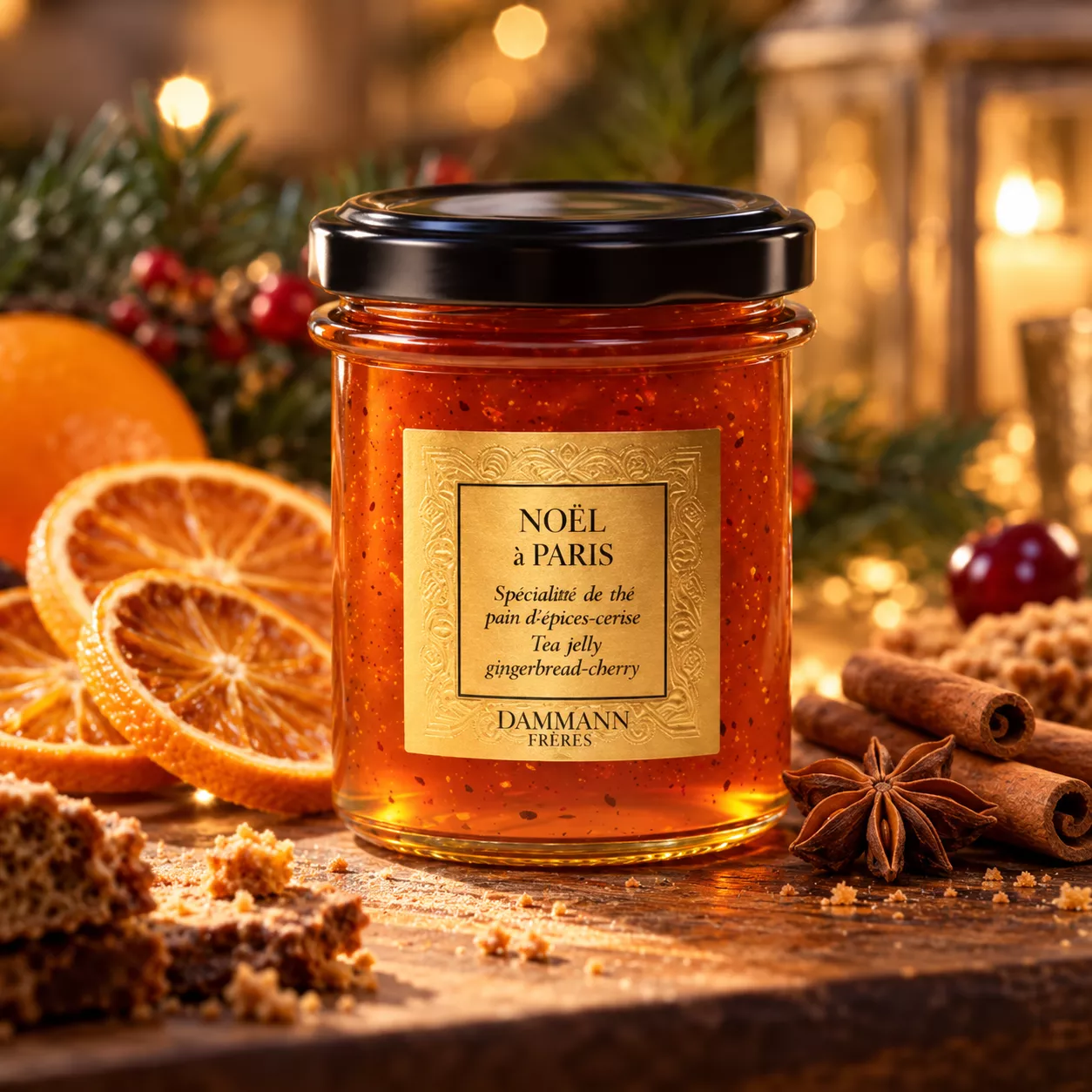 Noël à Paris – Gelée de thé pain d’épices & cerise