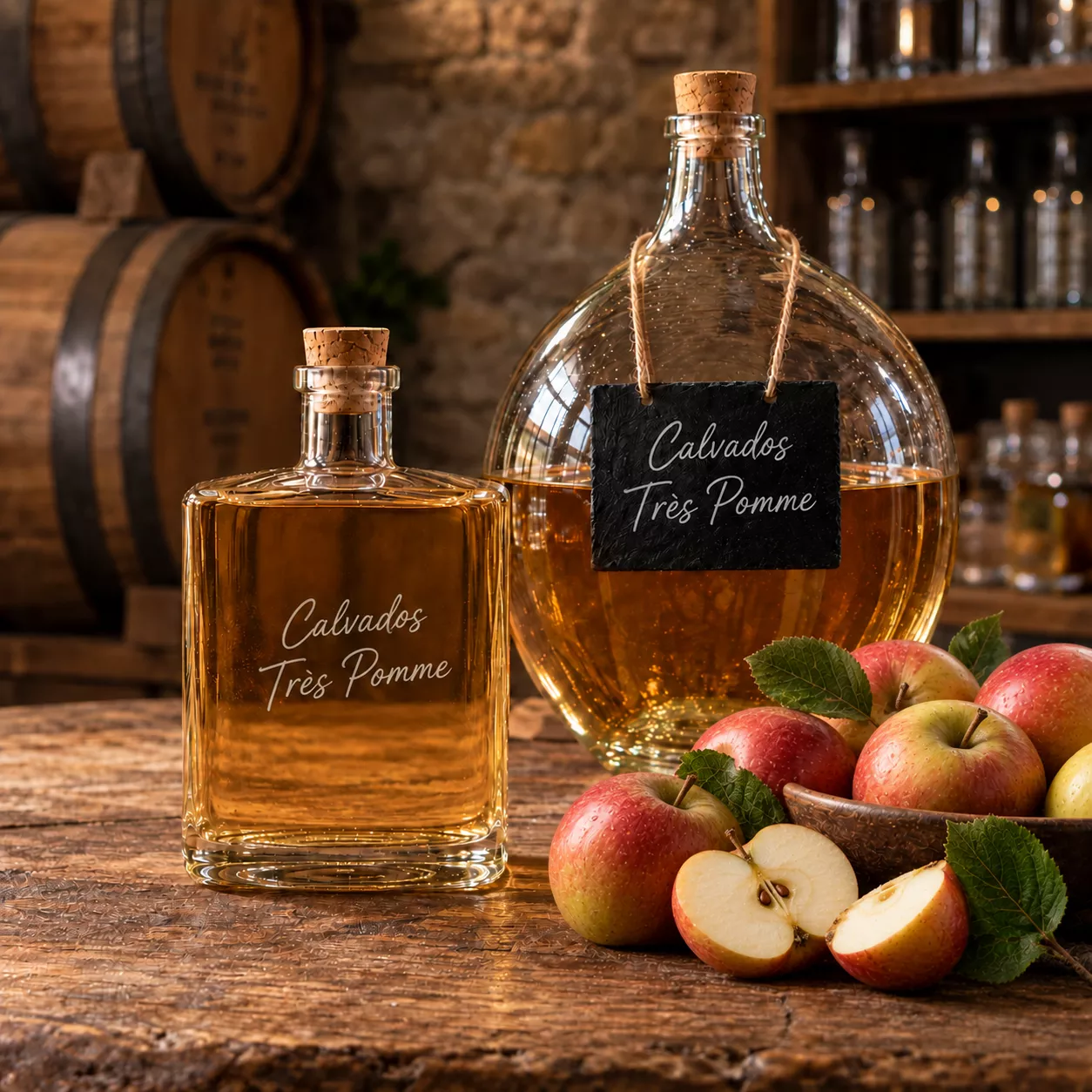 Calvados Très Pomme en bouteille