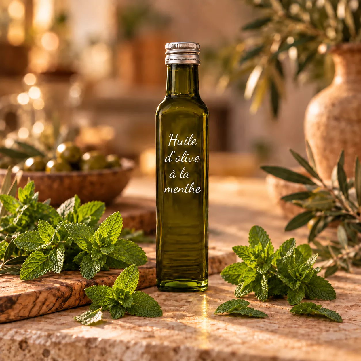 Menthe Huile d’olive à la menthe 25 cl – Le Comptoir Gourmand