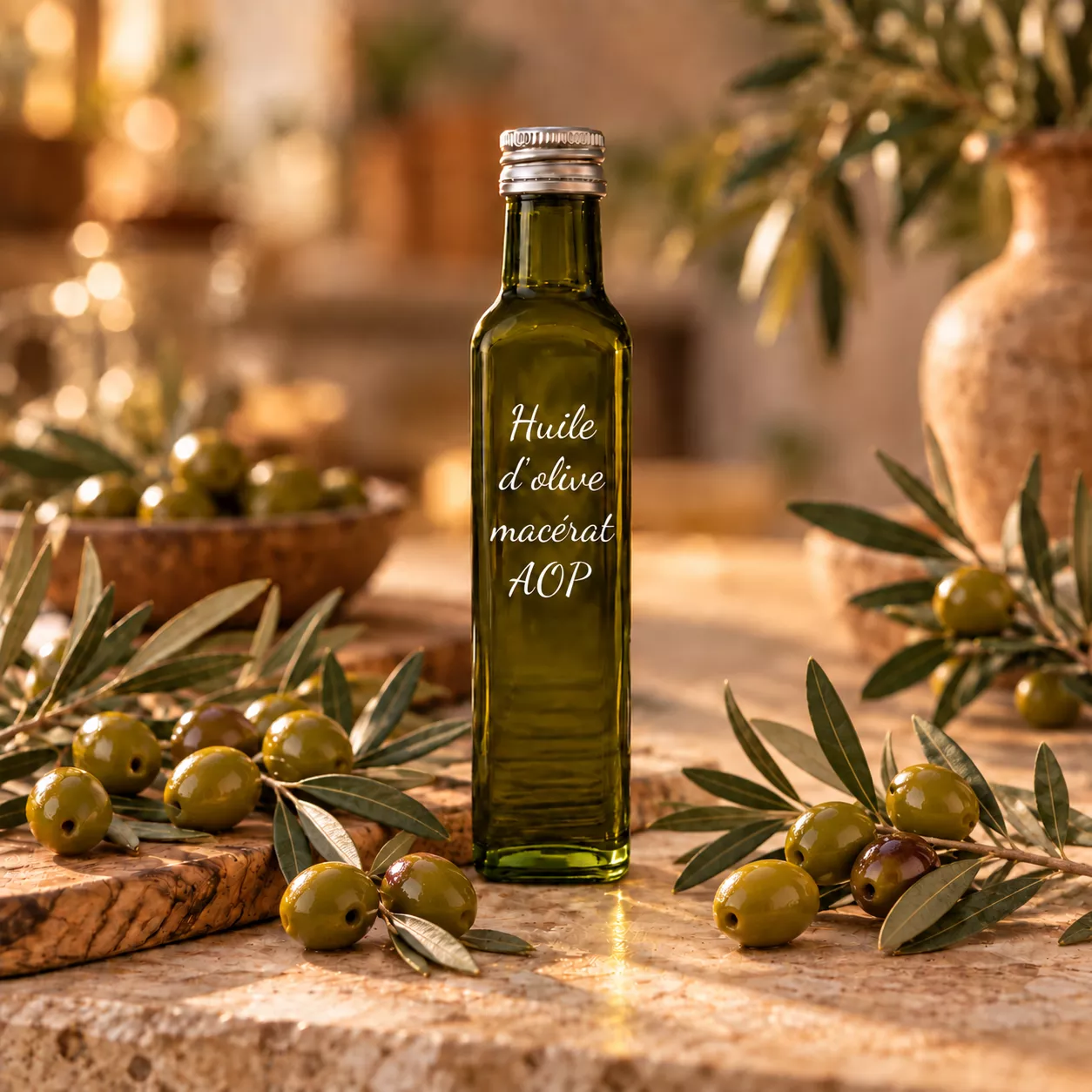 Huile d’olive Macérat AOP 25 cl – Le Comptoir Gourmand