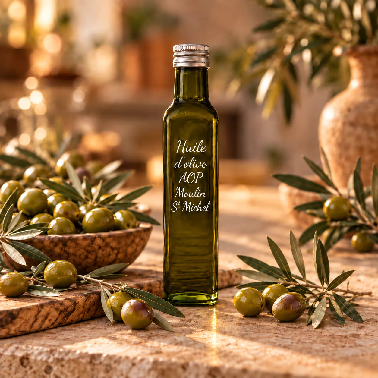 Huile d’olive AOP Moulin Saint-Michel 25 cl – Le Comptoir Gourmand