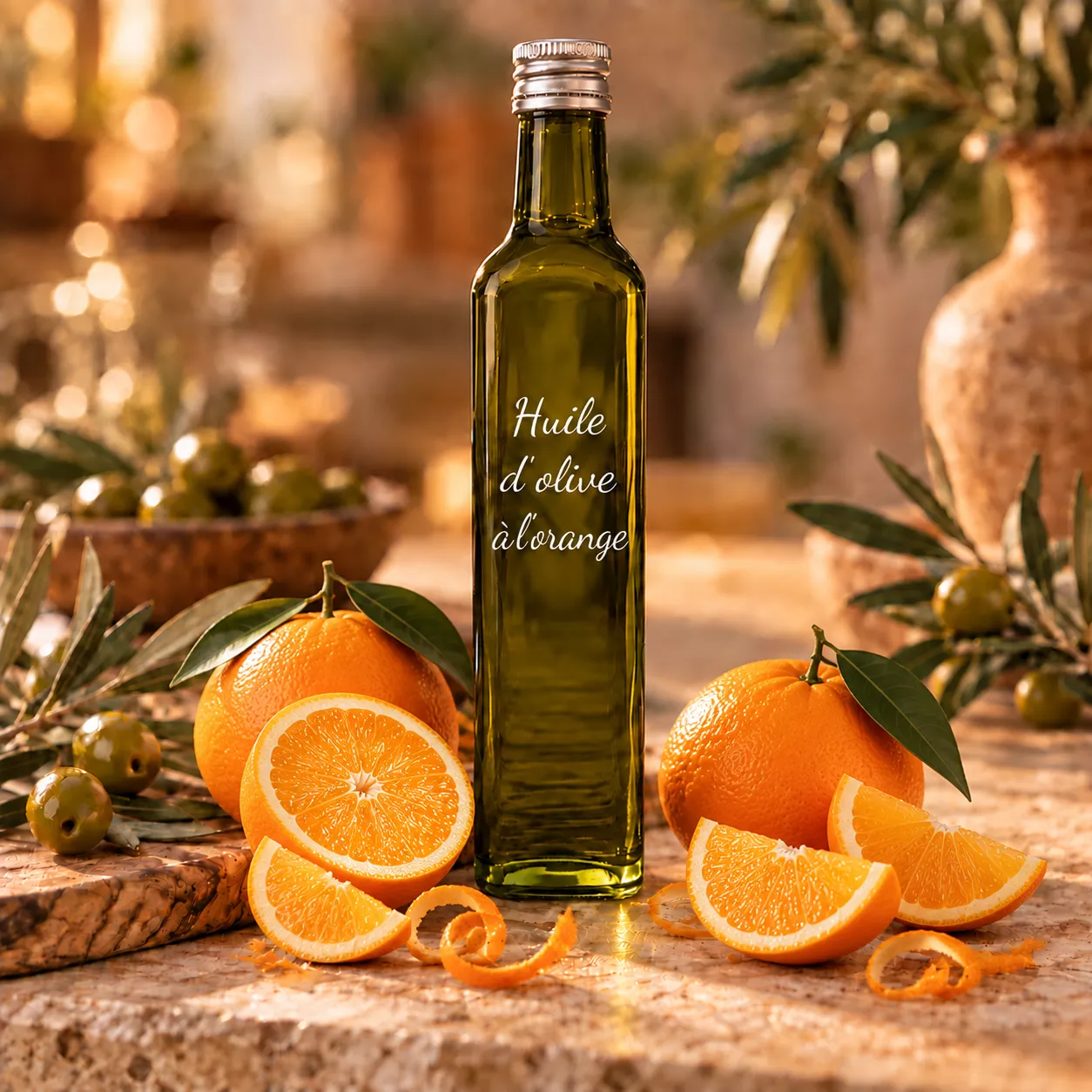 Huile d’olive orange 50 cl – Le Comptoir Gourmand