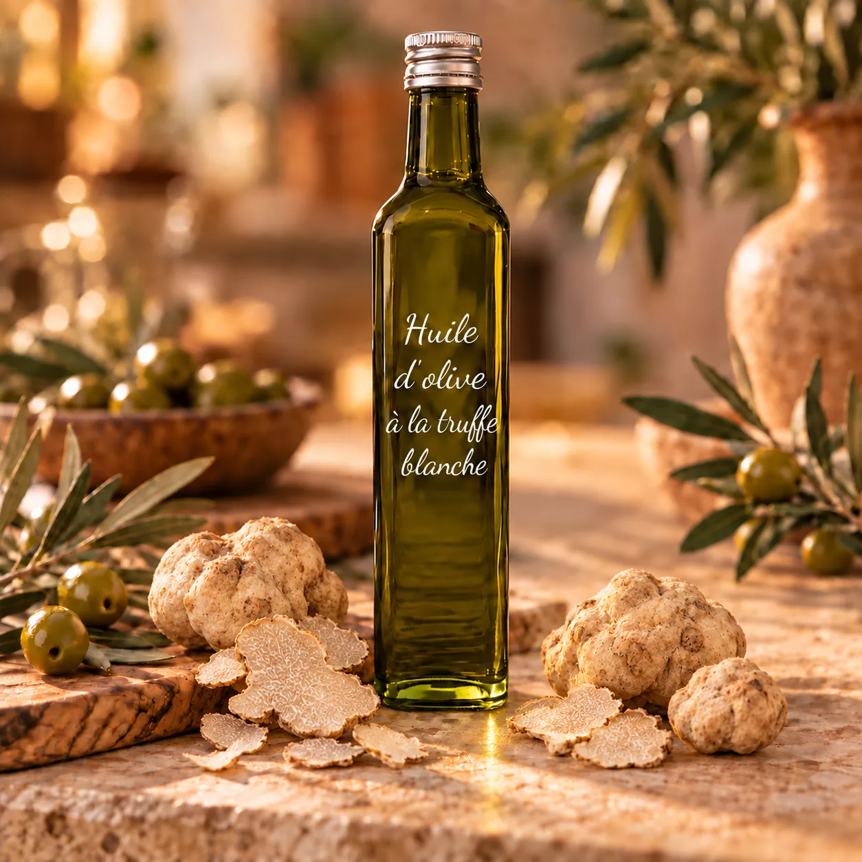 Huile d’olive truffe blanche 50 cl – Le Comptoir Gourmand
