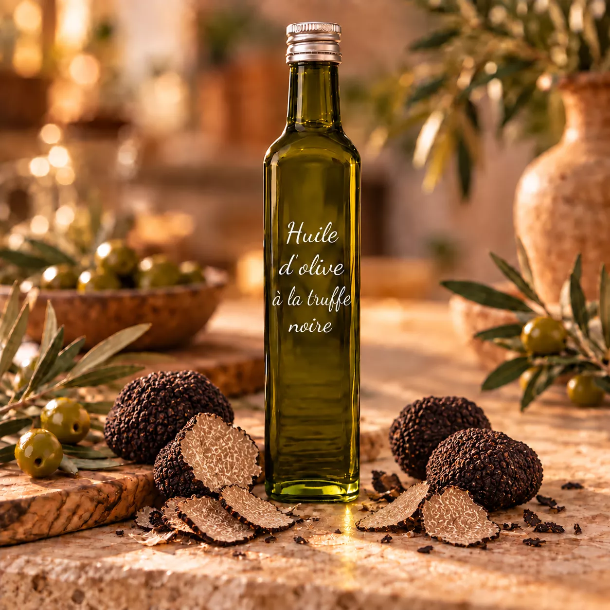 Huile d’olive truffe noire 50 cl – Le Comptoir Gourmand