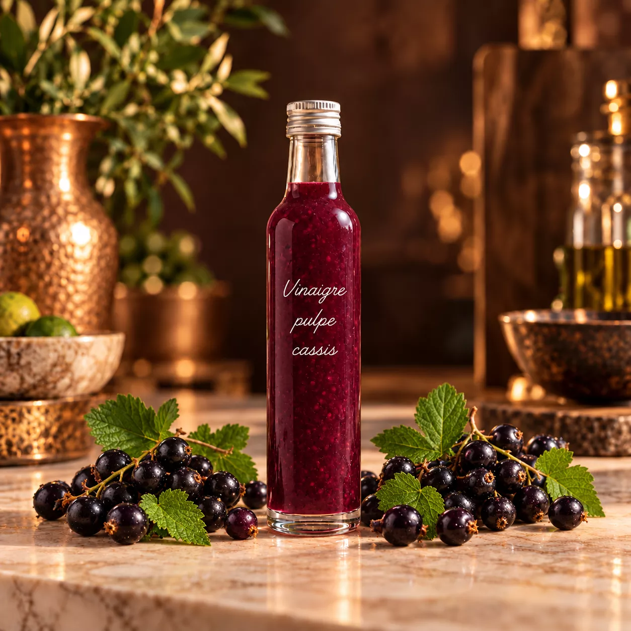 Vinaigre à la pulpe de cassis 25 cl – Le Comptoir Gourmand