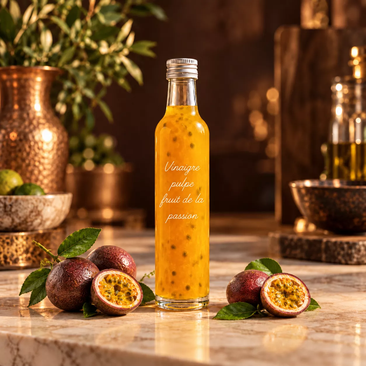 Vinaigre à la pulpe de fruit de la passion 25 cl – Le Comptoir Gourmand